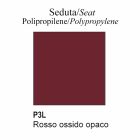 Polypropylenstol med slädbotten Tillverkad i Italien, 2 delar - Connubia Tuka Viadurini