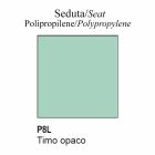 Polypropylenstol med slädbotten Tillverkad i Italien, 2 delar - Connubia Tuka Viadurini