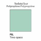 Återvunnen polypropylenstol tillverkad i Italien 2 delar - Connubia Academy Viadurini