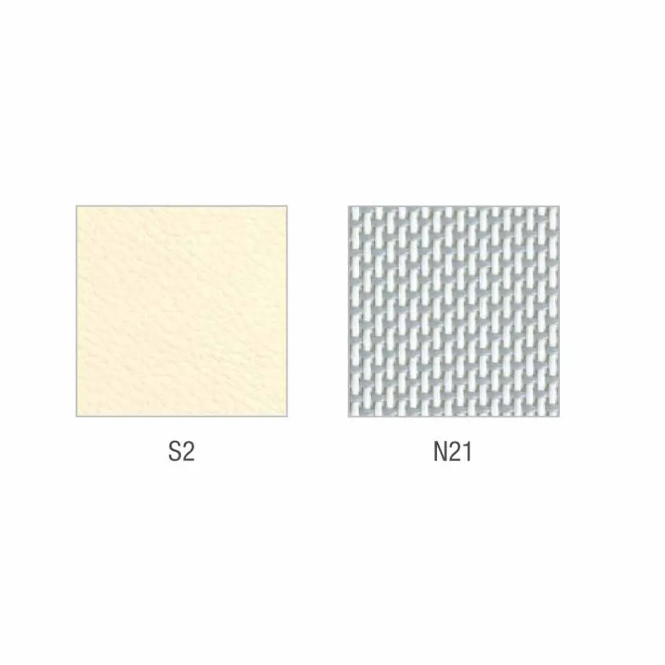 Mina semidirectional och operativ läderstol tillverkad i Italien Viadurini