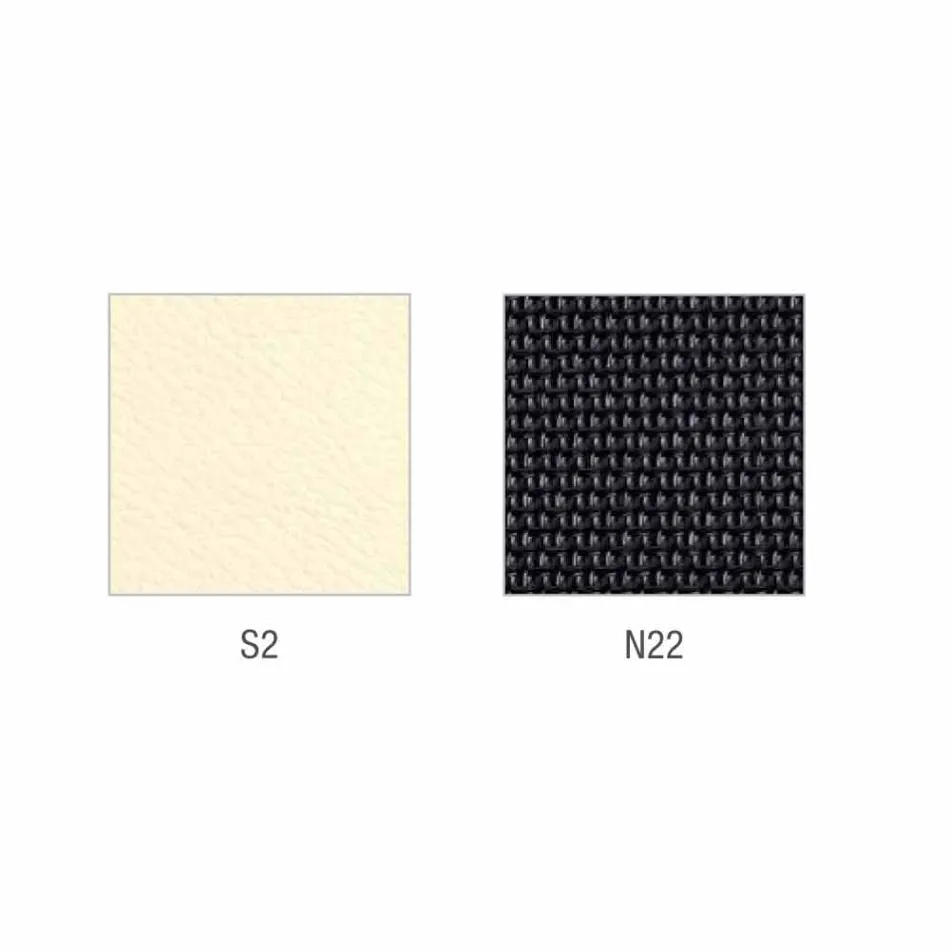 Mina semidirectional och operativ läderstol tillverkad i Italien Viadurini