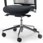 Mina semidirectional och operativ läderstol tillverkad i Italien Viadurini