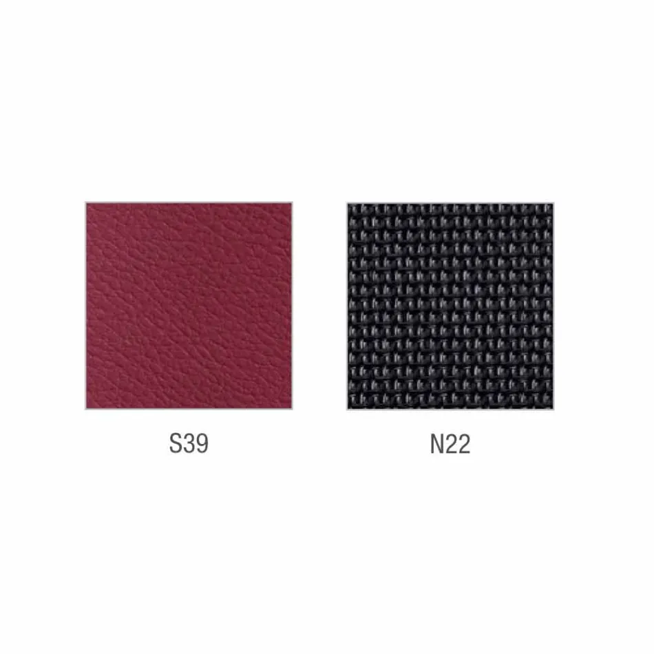 Mina semidirectional och operativ läderstol tillverkad i Italien Viadurini