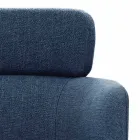 Tygstol med lyxig svartmetallkonstruktion tillverkad i Italien - kakao Viadurini