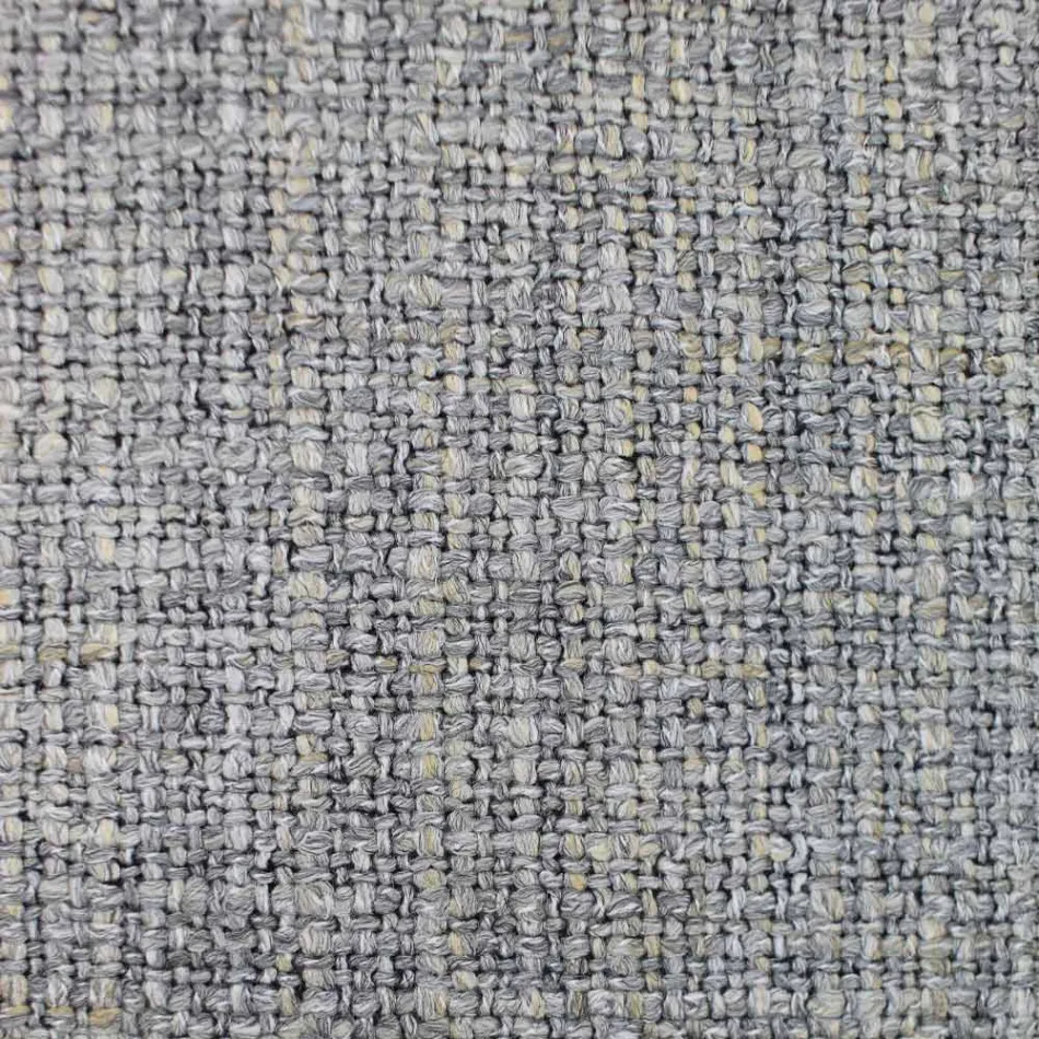 Tygstol med lyxig svartmetallkonstruktion tillverkad i Italien - kakao Viadurini