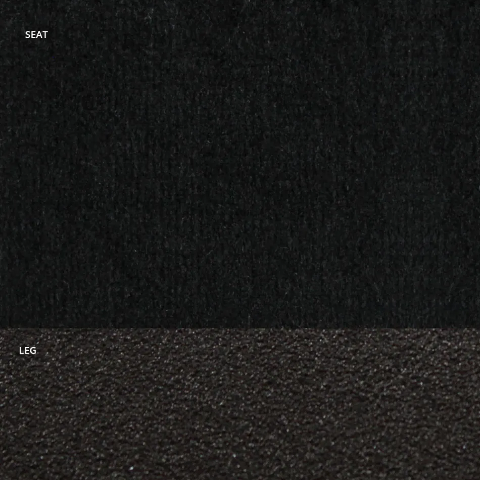 Stol i sammet och RAL-lackerat stål Tillverkad i Italien 4 delar - Mariapina Viadurini