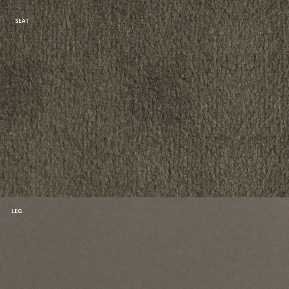 Stol i sammet och RAL-lackerat stål Tillverkad i Italien 4 delar - Mariapina Viadurini