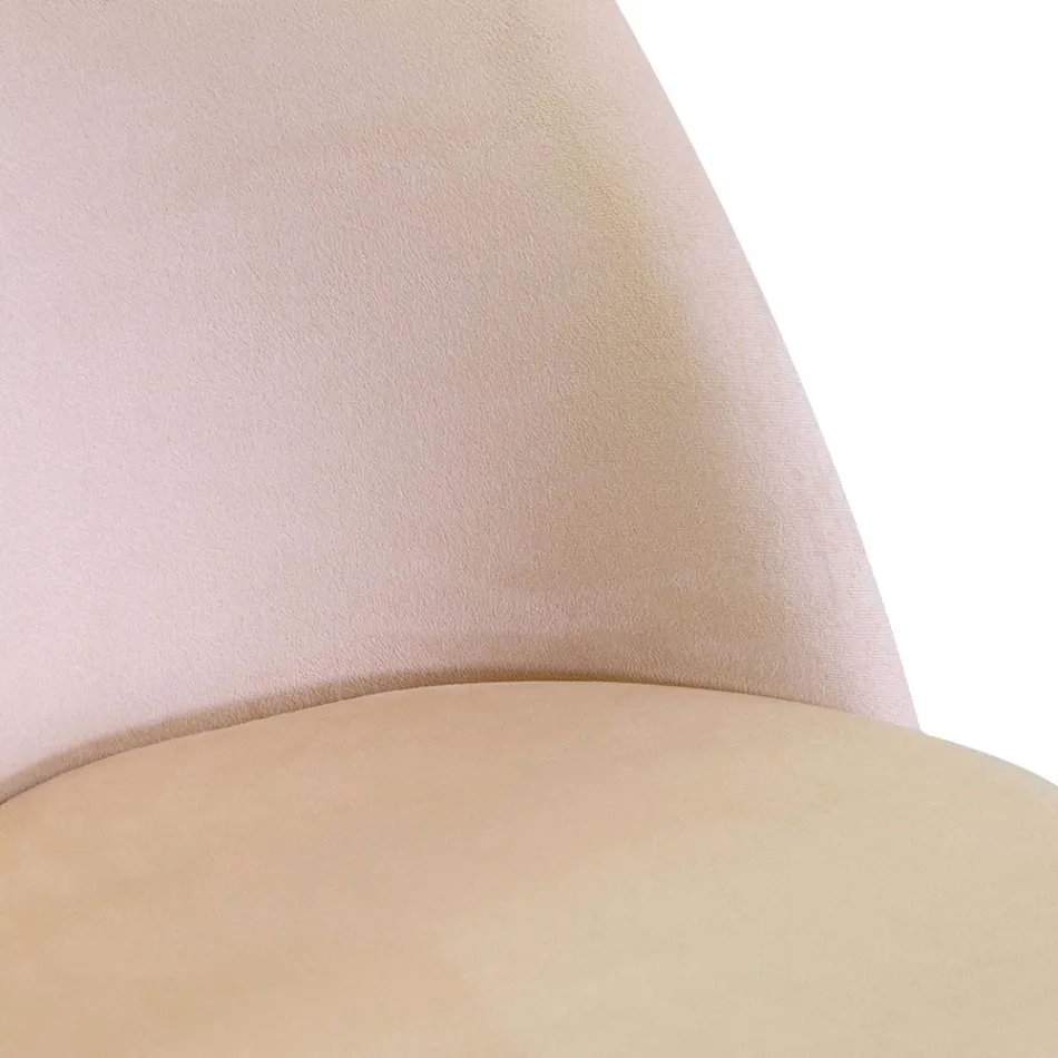 Sammetstol och metallram i olika utföranden - Penna Viadurini