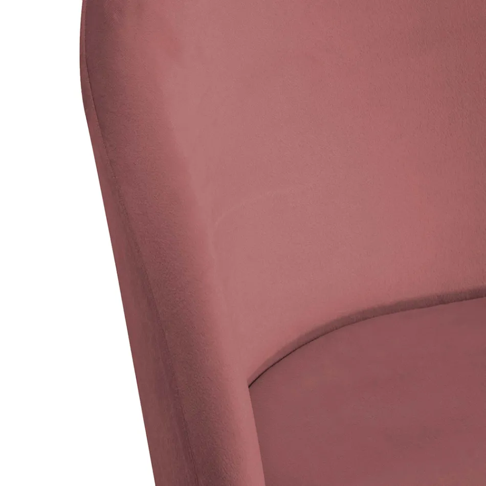 Sammetstol och metallram i olika utföranden - Penna Viadurini