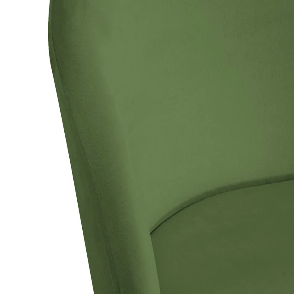 Sammetstol och metallram i olika utföranden - Penna Viadurini