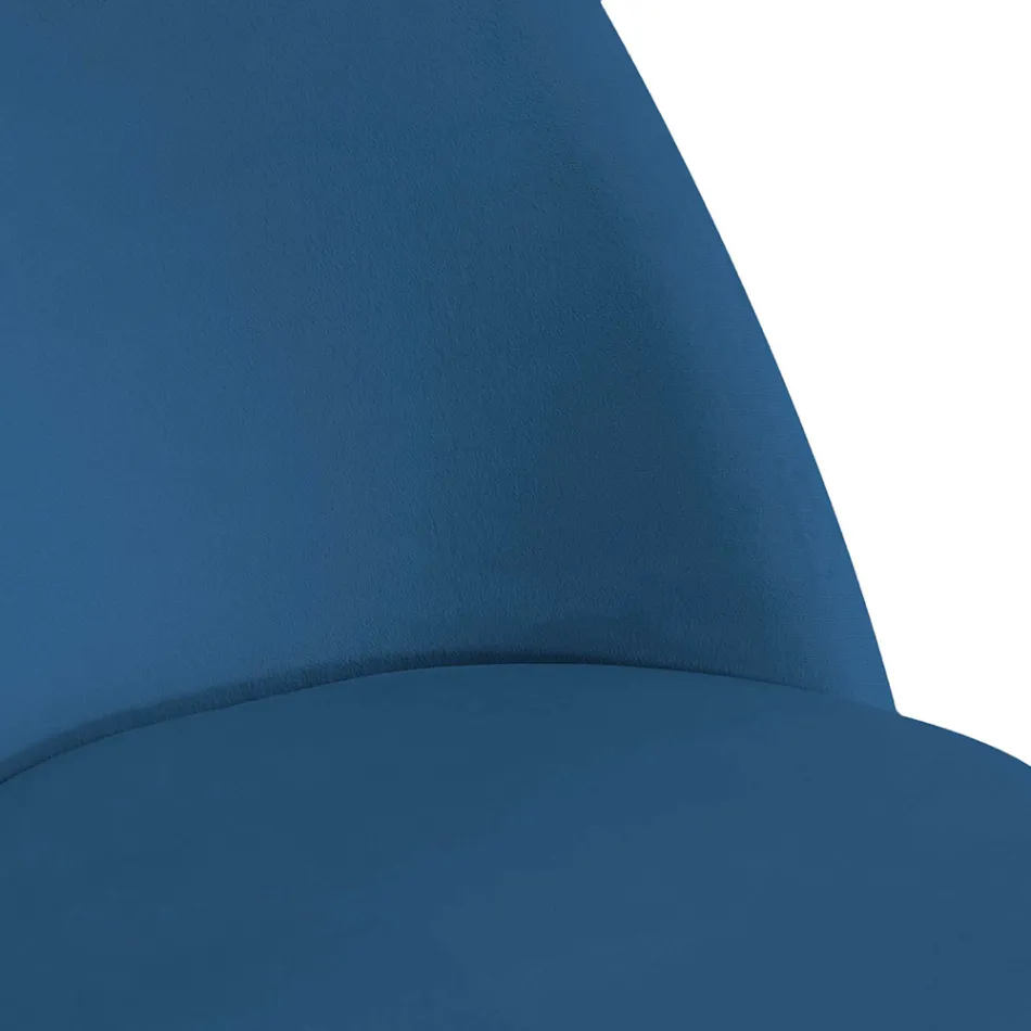 Sammetstol och metallram i olika utföranden - Penna Viadurini