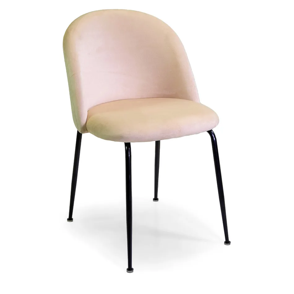 Sammetstol och metallram i olika utföranden - Penna Viadurini