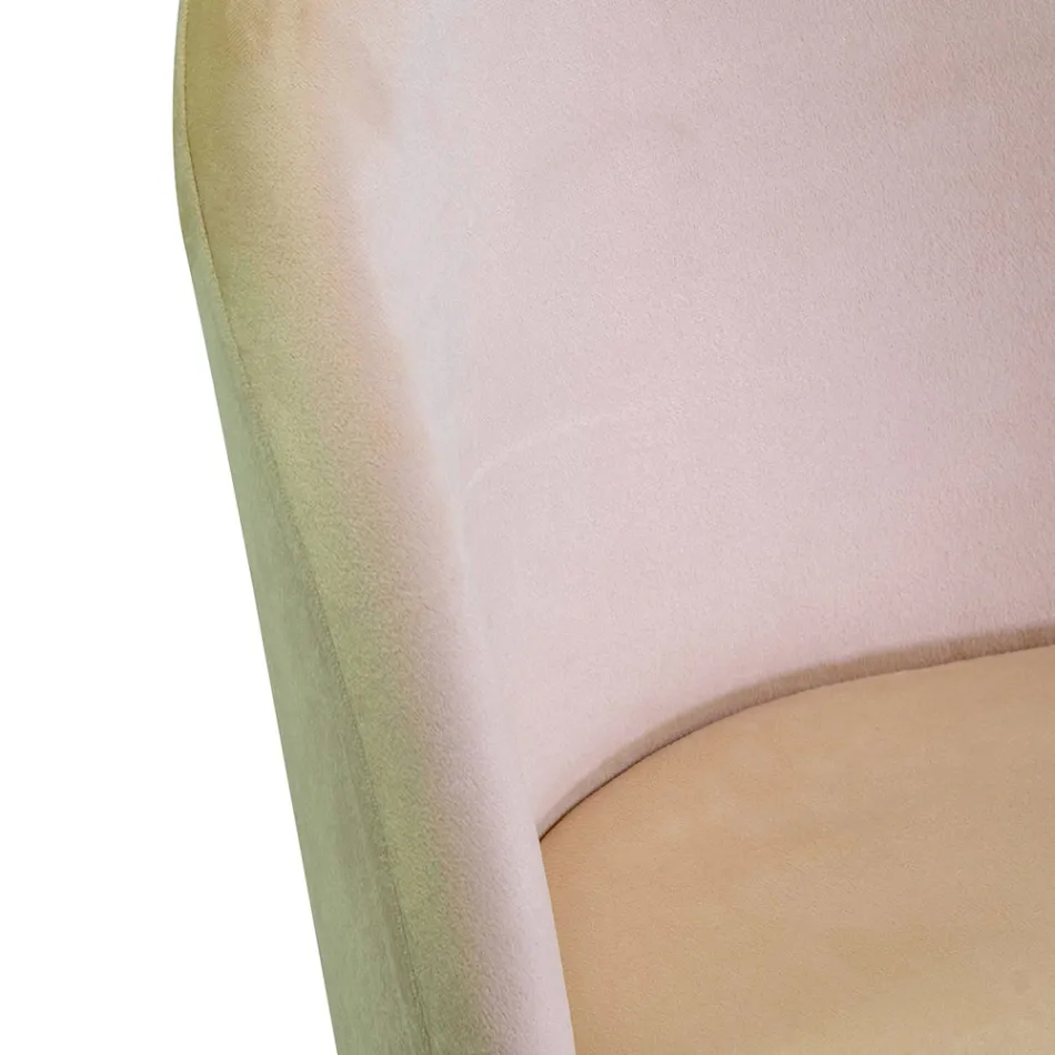 Sammetstol och metallram i olika utföranden - Penna Viadurini