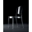 Stapelbar stol inomhus eller utomhus i transparent polykarbonat – Pianeta Viadurini