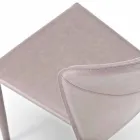 Moderna vardagsrum helt täckt av imiterat läder, Accadia, 4 stycken Viadurini