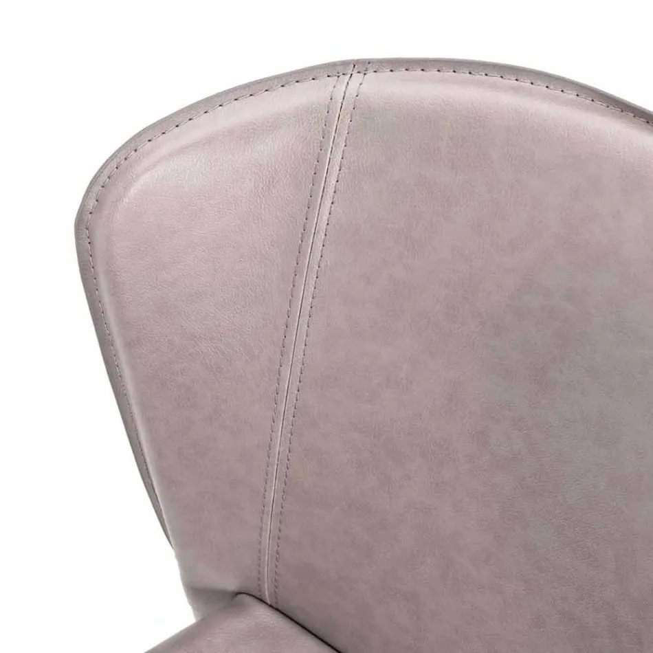 Moderna vardagsrum helt täckt av imiterat läder, Accadia, 4 stycken Viadurini