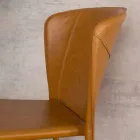 Moderna vardagsrum helt täckt av imiterat läder, Accadia, 4 stycken Viadurini