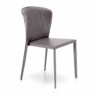 Moderna vardagsrum helt täckt av imiterat läder, Accadia, 4 stycken Viadurini