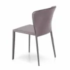 Moderna vardagsrum helt täckt av imiterat läder, Accadia, 4 stycken Viadurini