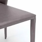 Moderna vardagsrum helt täckt av imiterat läder, Accadia, 4 stycken Viadurini