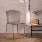 Moderna vardagsrum helt täckt av imiterat läder, Accadia, 4 stycken Viadurini