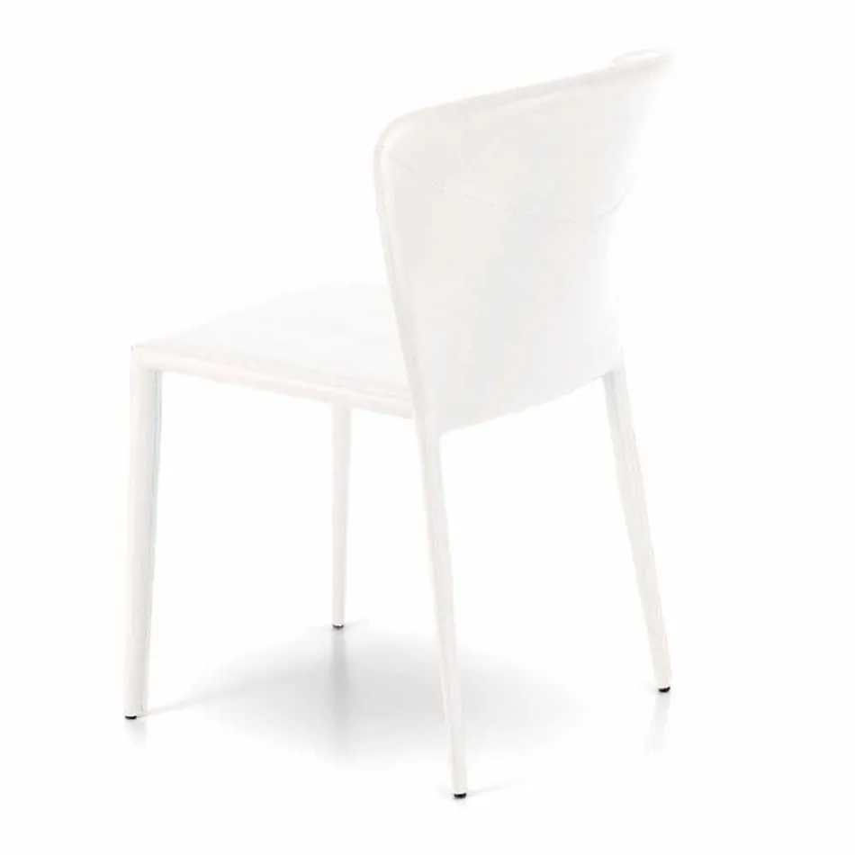 Moderna vardagsrum helt täckt av imiterat läder, Accadia, 4 stycken Viadurini