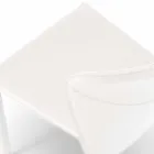 Moderna vardagsrum helt täckt av imiterat läder, Accadia, 4 stycken Viadurini