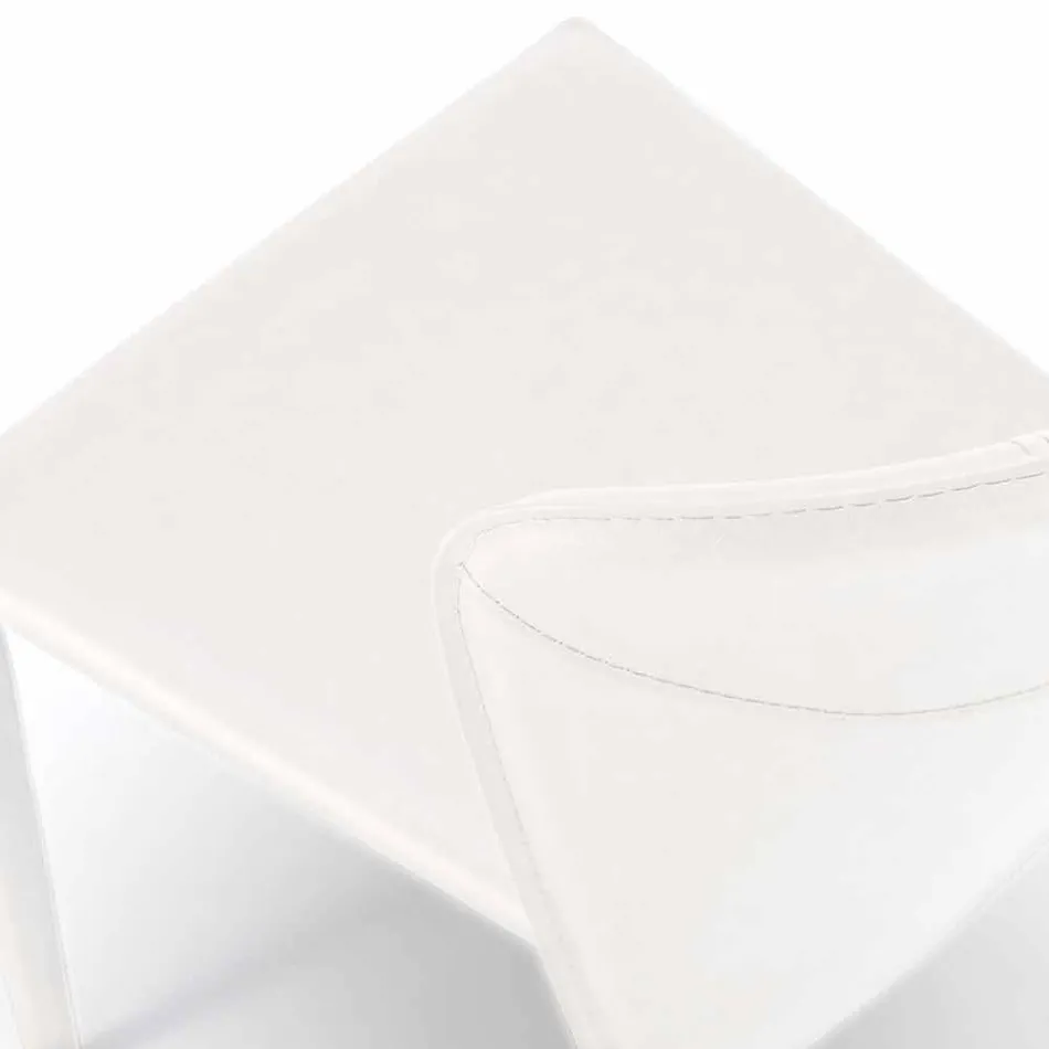 Moderna vardagsrum helt täckt av imiterat läder, Accadia, 4 stycken Viadurini