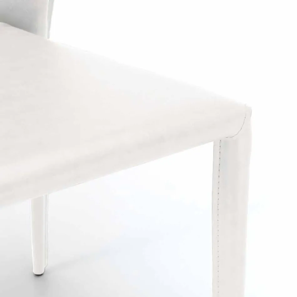 Moderna vardagsrum helt täckt av imiterat läder, Accadia, 4 stycken Viadurini