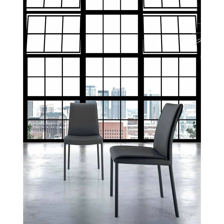 Modern vadderad och stoppad vardagsrumsstol tillverkad i Italien – Monnalisa Viadurini