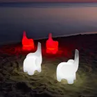 Luminous Child's Chair, uppladdningsbar RGBW Led, 2 stycken - Tino från Myyour Viadurini