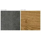 Modern vardagsrumsstol i olika tyger med träskal - Wolter Viadurini