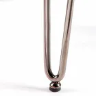 Modern stol i läder eller imiterat läder för matsal eller Maha kök Viadurini