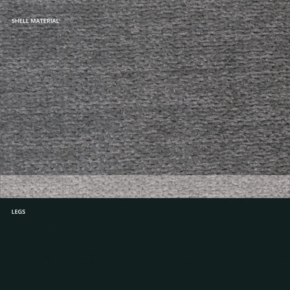 Modern stol i tyg och triangelben tillverkad i Italien, Oriella Viadurini