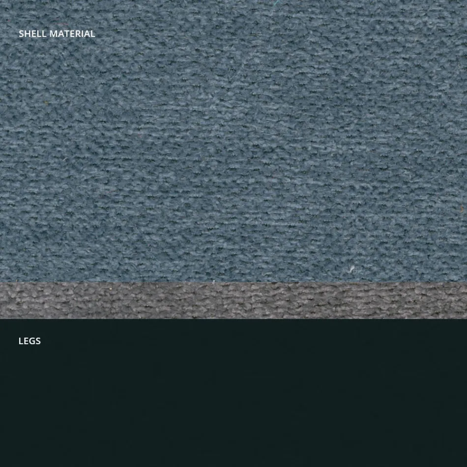 Modern stol i tyg och triangelben tillverkad i Italien, Oriella Viadurini