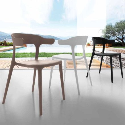 Modern stol helt i polypropen Mirto Viadurini