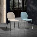 Modern Monocoque-stol i färgglatt designtyg - Patrick