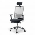 Operativ och semi-executive stol i tyg tillverkat i Italien Mina
