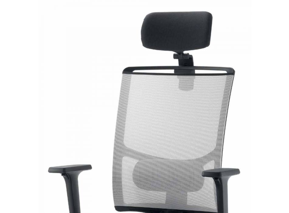 Operativ och semi-executive stol i tyg tillverkat i Italien Mina Viadurini