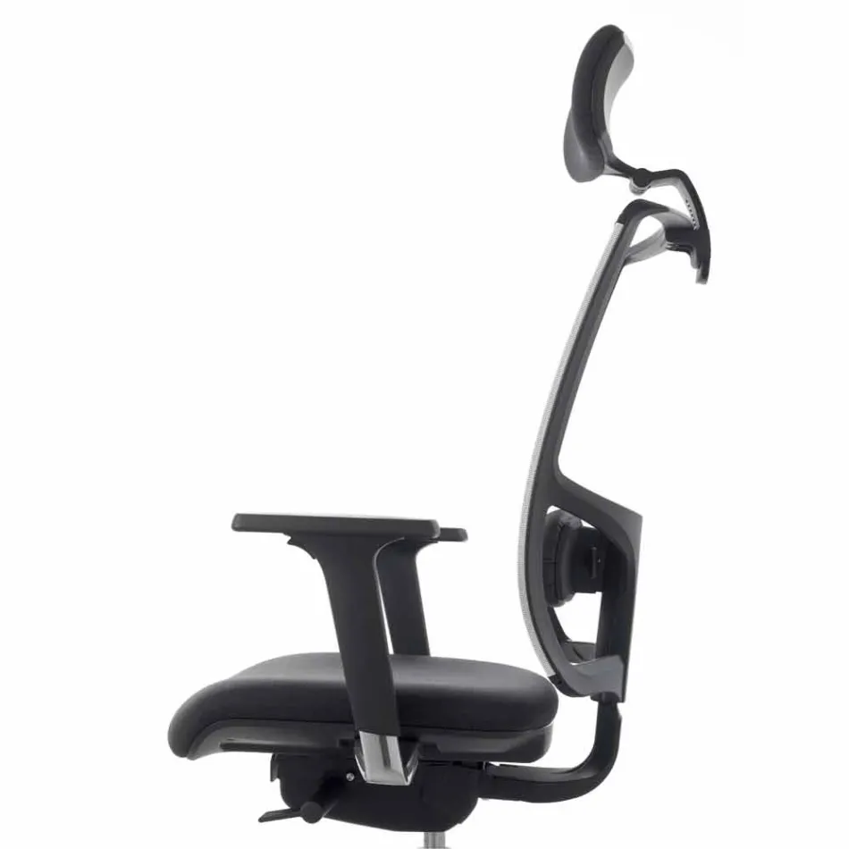 Operativ och semi-executive stol i tyg tillverkat i Italien Mina Viadurini