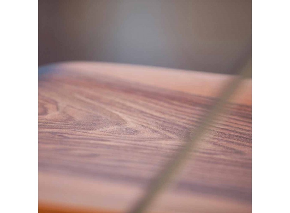 Handgjord matstol i trä och stål Tillverkad i Italien - Valencia Viadurini