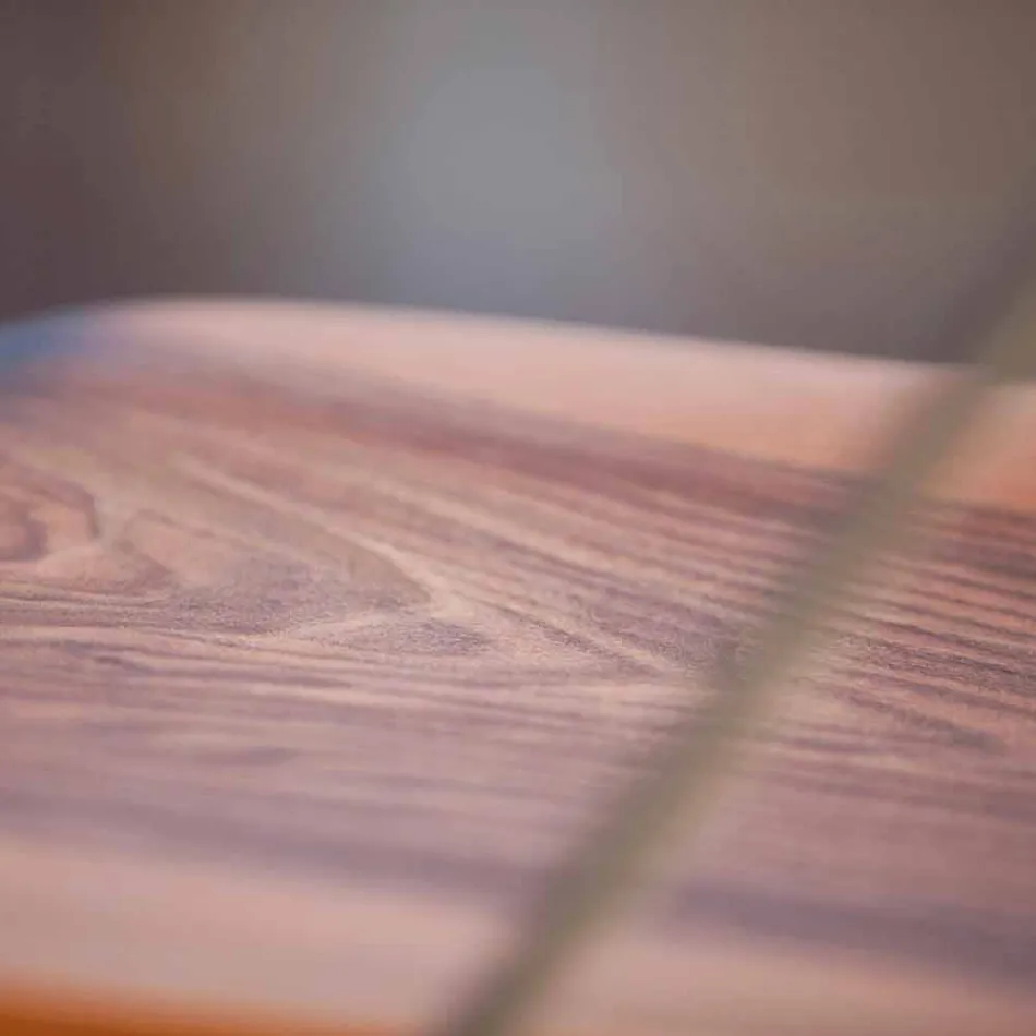 Handgjord matstol i trä och stål Tillverkad i Italien - Valencia Viadurini