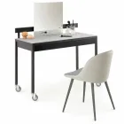 Matsalsstol med Ecoleather Seat Made in Italy, 2 Pieces - Nobelio Viadurini