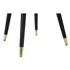 Matsalsstol i trä med säte täckt i tyg - Latina Viadurini