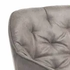 Matsalsstol i Aged Effect Läder 2 delar - Garbina Viadurini