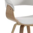Matsalsstol i syntetiskt läder och plywood - Nubea Viadurini