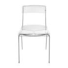 Matsalsstol i plexiglas tillverkad i Italien 2 delar - Charlotte Viadurini