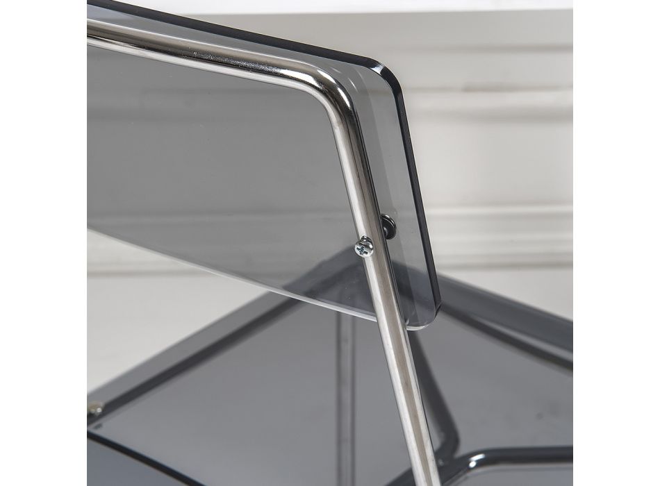 Matsalsstol i plexiglas tillverkad i Italien 2 delar - Charlotte Viadurini