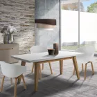 Matsalsstol i polypropen och metall 4 delar - Severina Viadurini