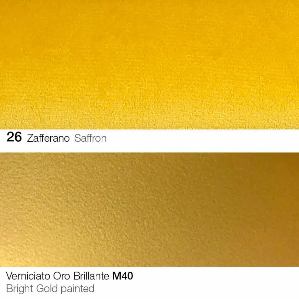 Tyg Matsalstol med guldben tillverkade i Italien - Marchesi Viadurini